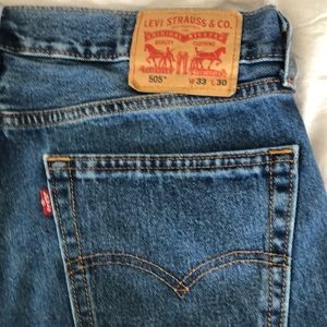 Levis 505 jeans 33x30